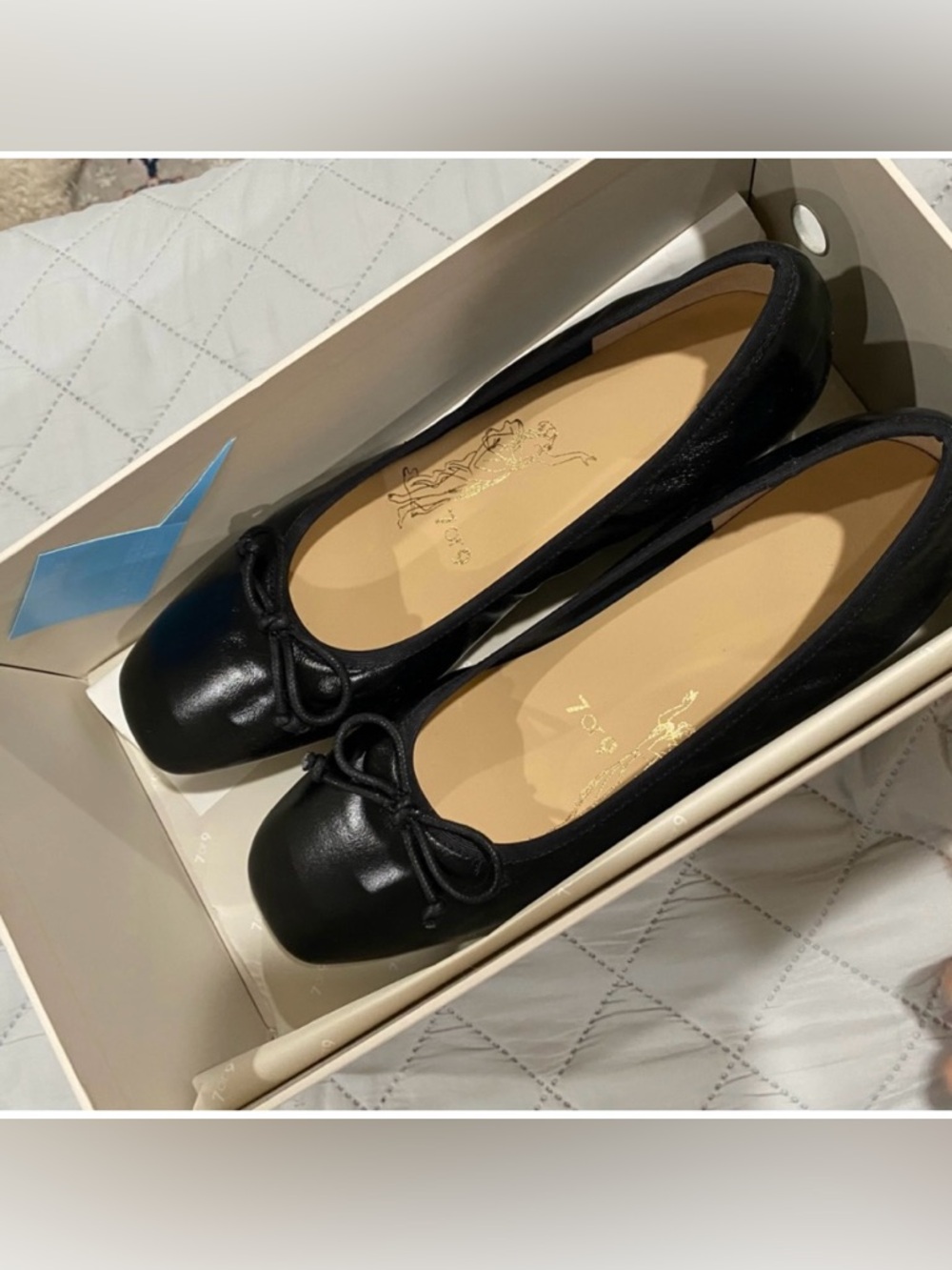 Cute ballet pumps like new with box minimalist preppy comfy shoes - Picture 4 of 8